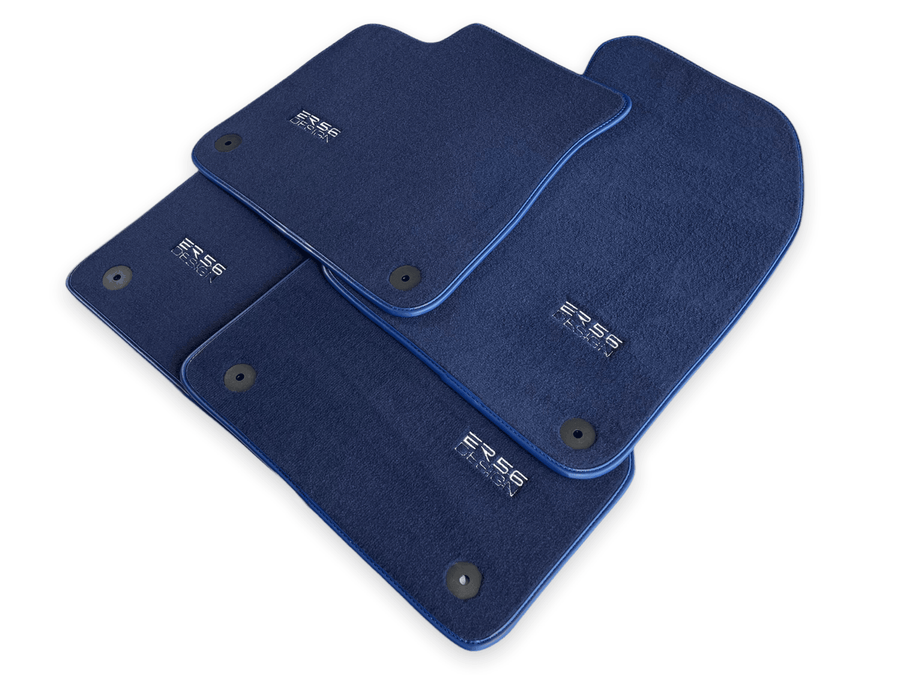 Dark Blue Floor Mats for Audi A4 - B8 Avant (2008-2015) | ER56 Design - AutoWin