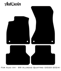 Dark Blue Floor Mats for Audi A4 - B9 Allroad Quattro (2020-2024) | ER56 Design - AutoWin