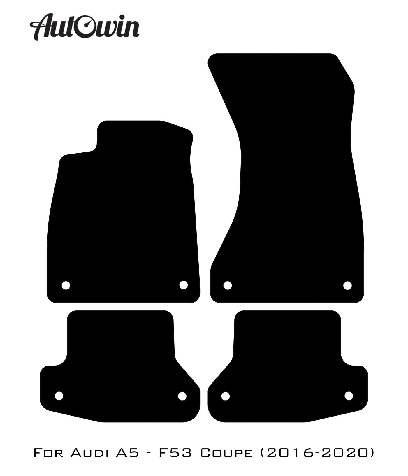Dark Blue Floor Mats for Audi A5 - F53 Coupe (2016-2020) | ER56 Design - AutoWin