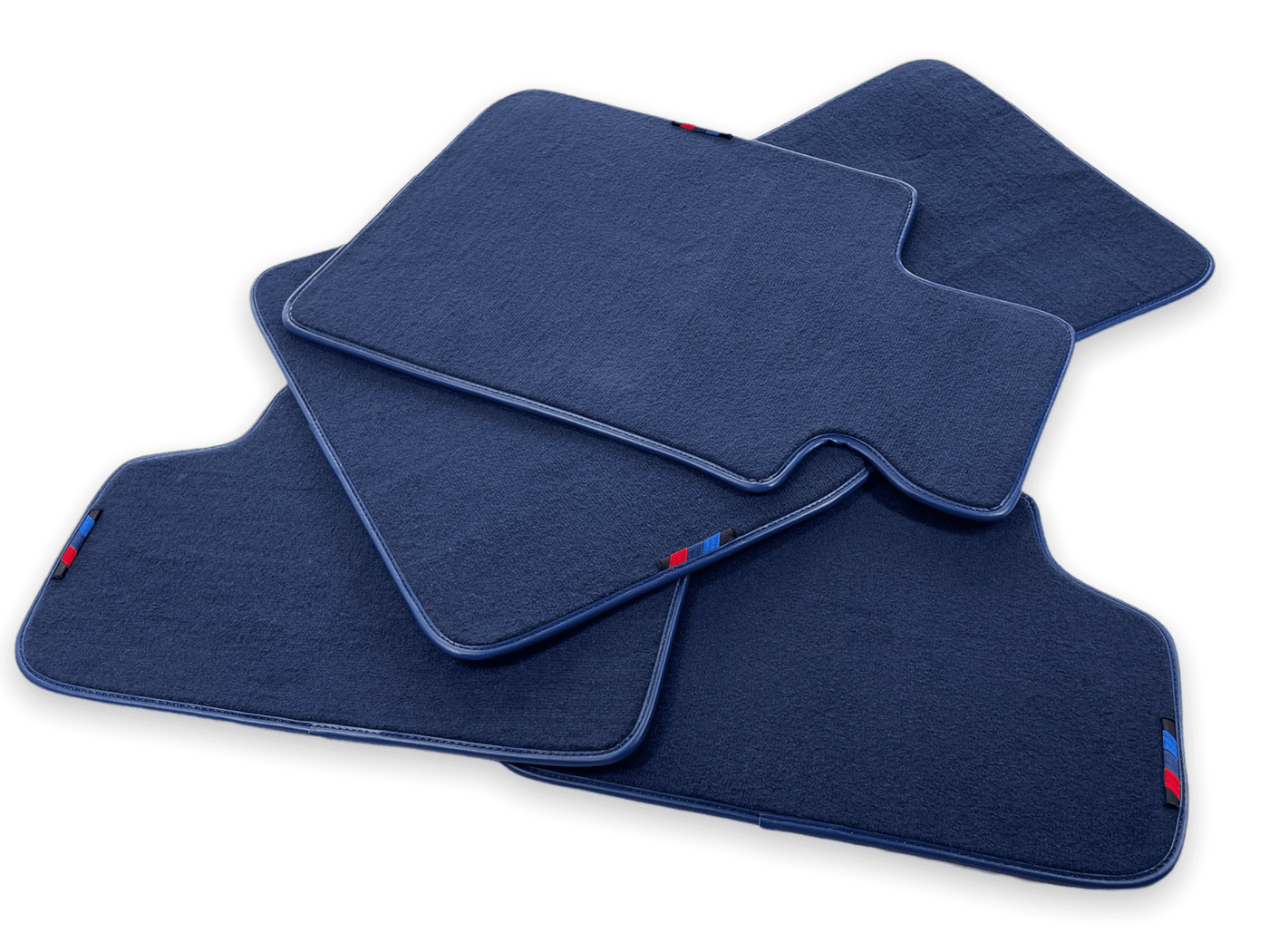 Dark Blue Floor Mats For BMW 7 Series F01 With M Package - AutoWin
