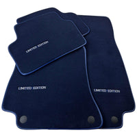 Dark Blue Floor Mats For Mercedes Benz C-Class C205 Coupe Facelift (2018-2023) | Limited Edition - AutoWin