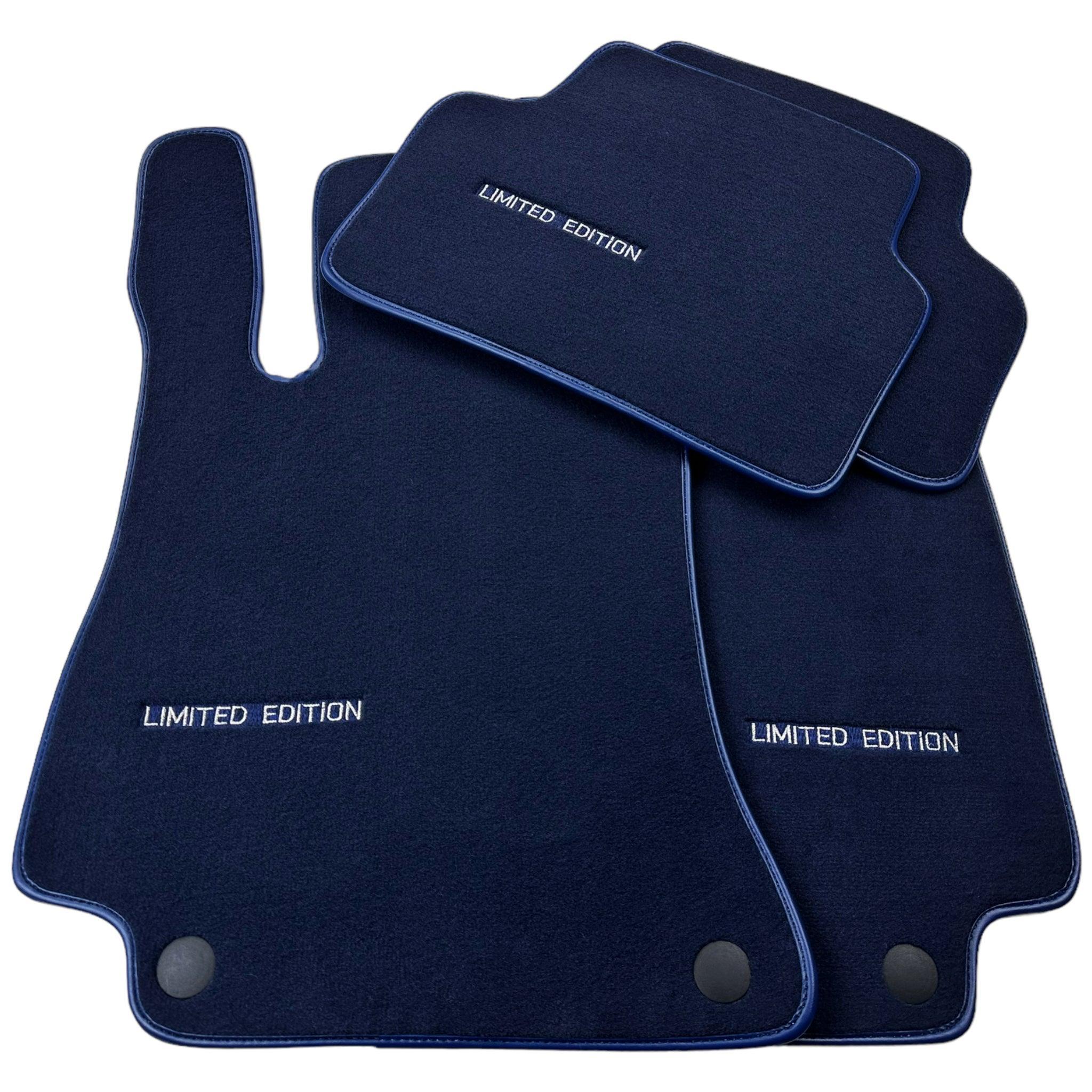 Dark Blue Floor Mats For Mercedes Benz CLA-Class X117 Shooting Brake (2015-2019) | Limited Edition - AutoWin