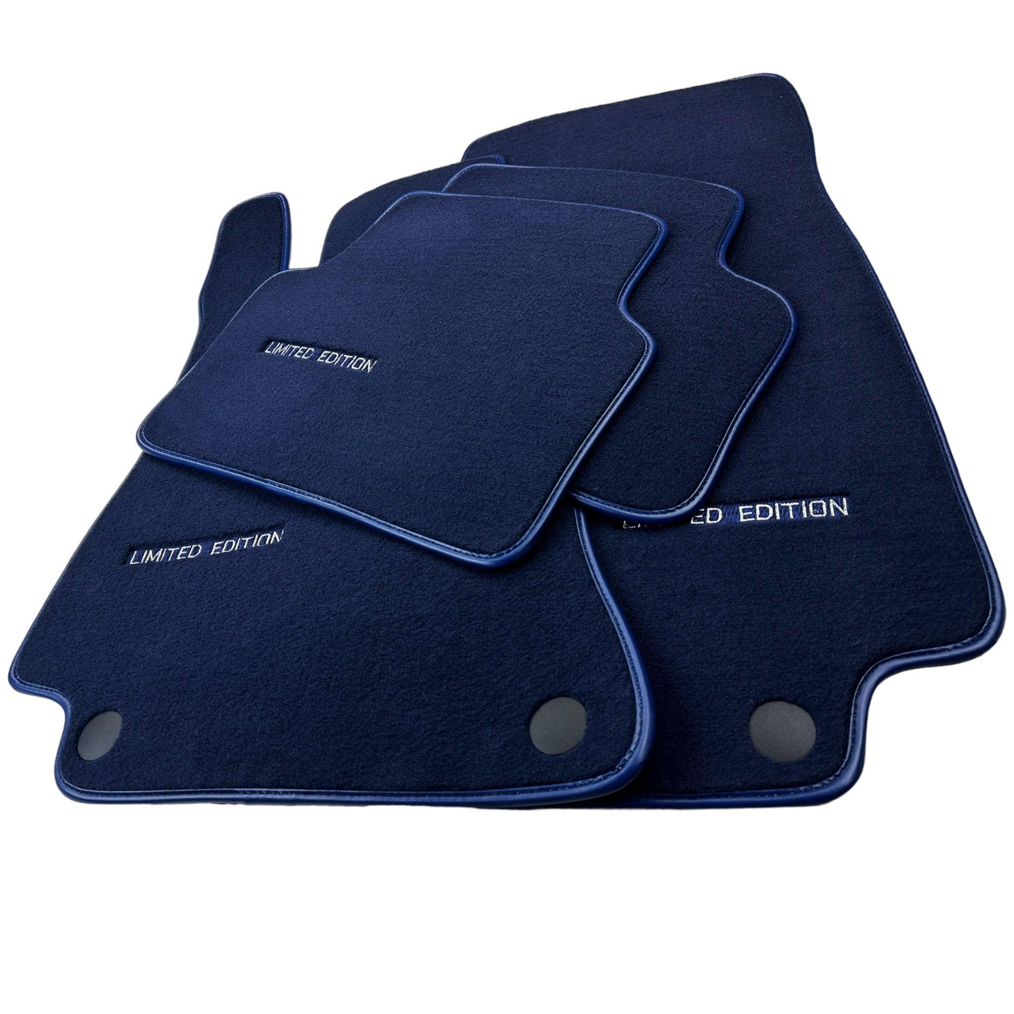 Dark Blue Floor Mats For Mercedes Benz CLA-Class X117 Shooting Brake (2015-2019) | Limited Edition - AutoWin