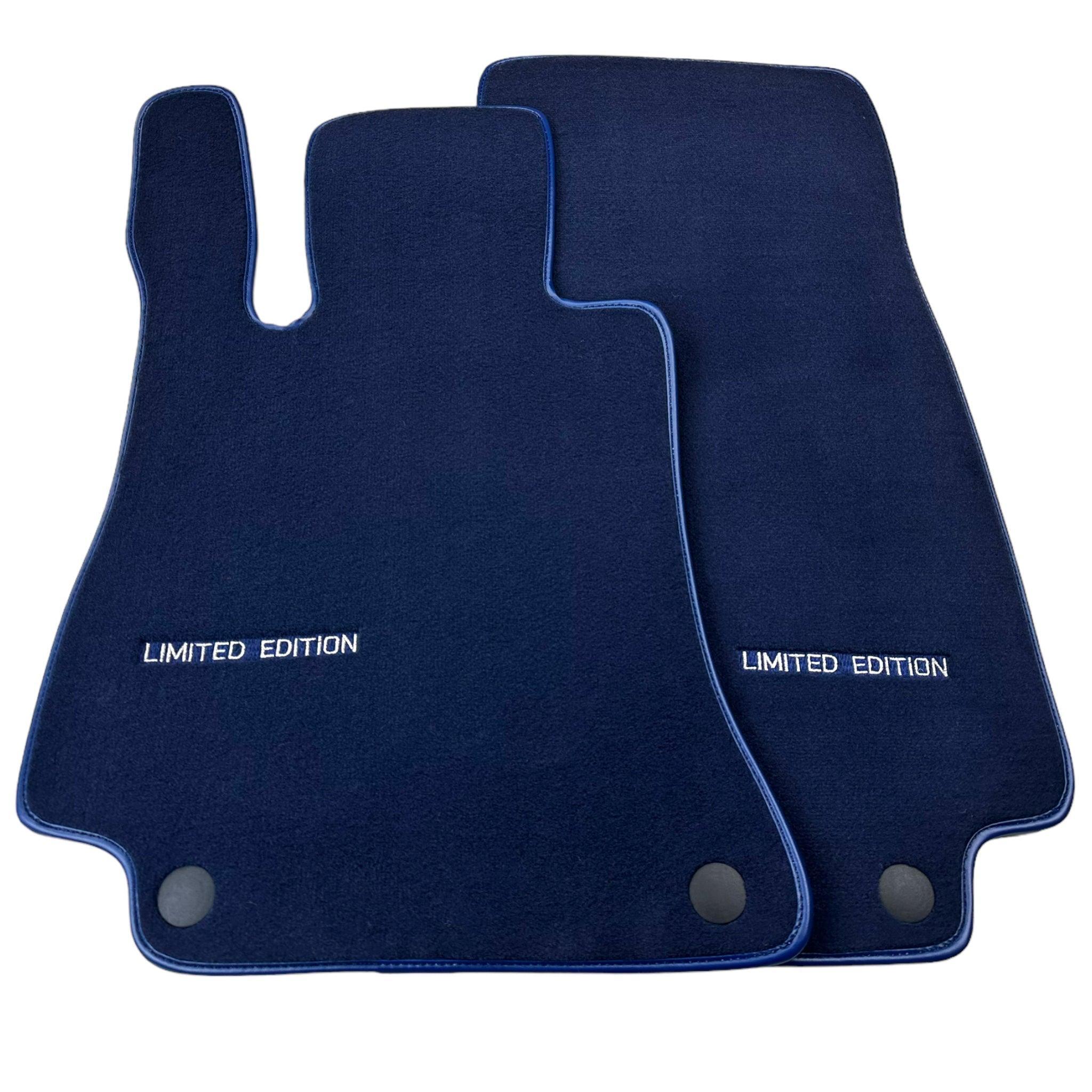 Dark Blue Floor Mats For Mercedes Benz CLA-Class X117 Shooting Brake (2015-2019) | Limited Edition - AutoWin