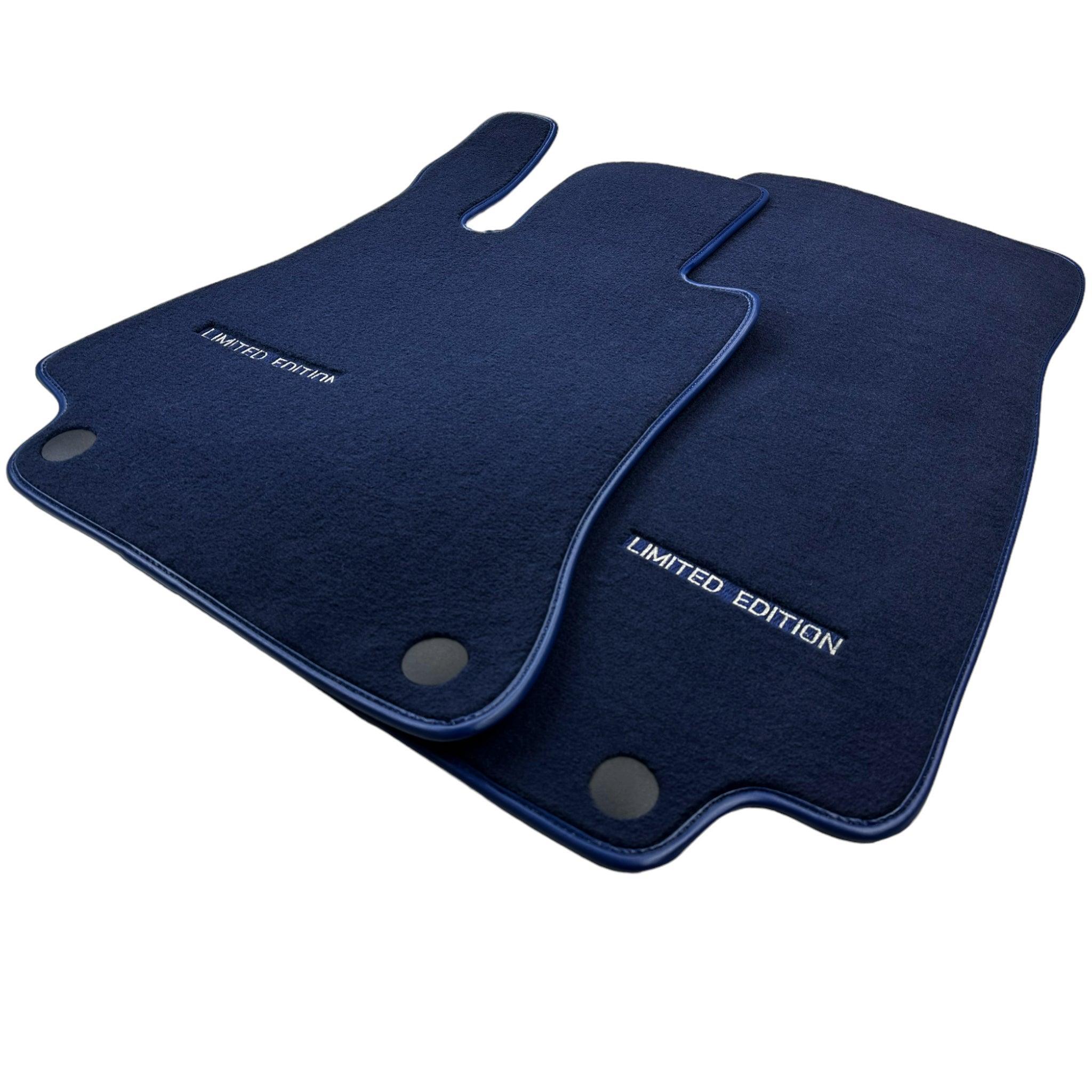 Dark Blue Floor Mats For Mercedes Benz CLA-Class X117 Shooting Brake (2015-2019) | Limited Edition - AutoWin
