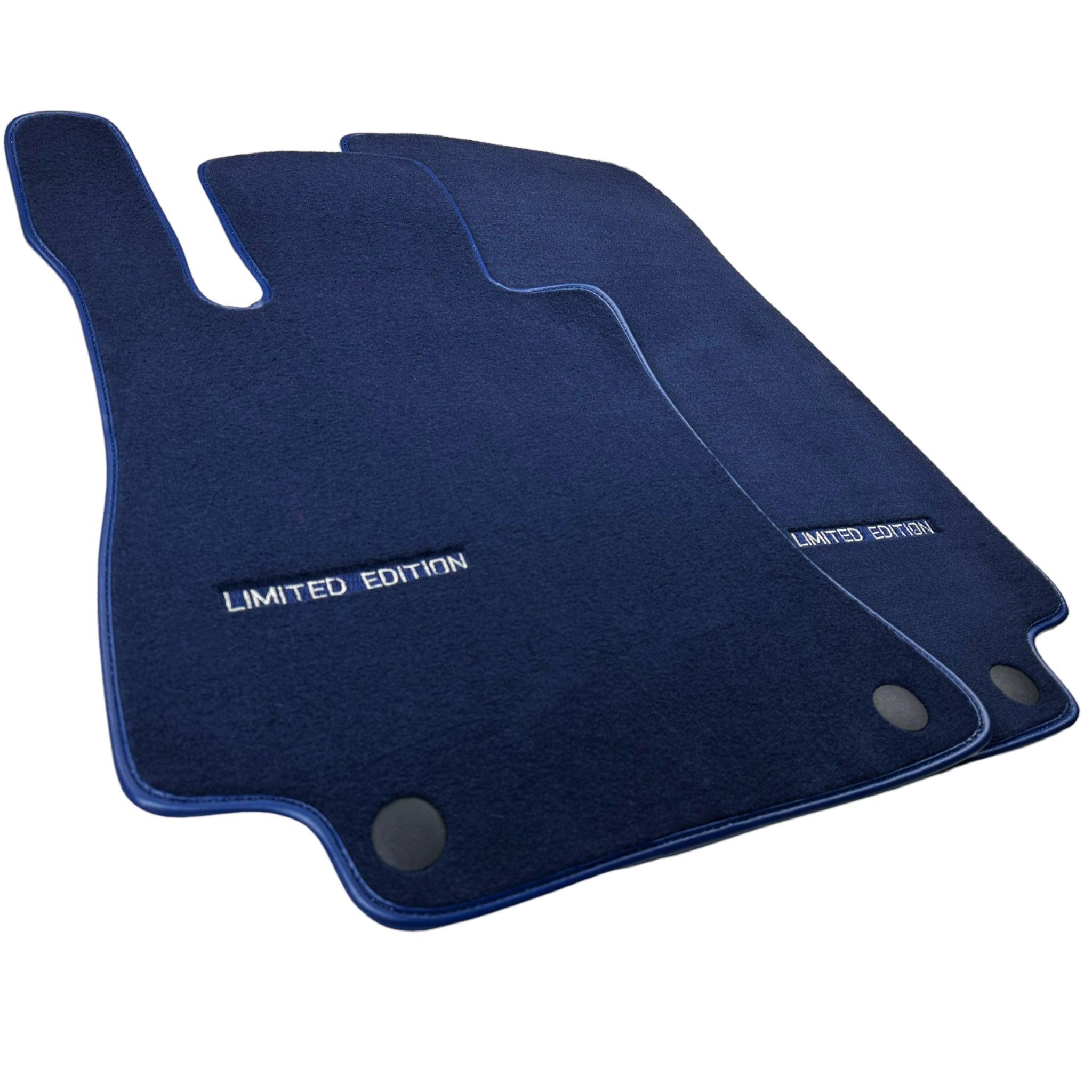 Dark Blue Floor Mats For Mercedes Benz CLA-Class X117 Shooting Brake (2015-2019) | Limited Edition - AutoWin