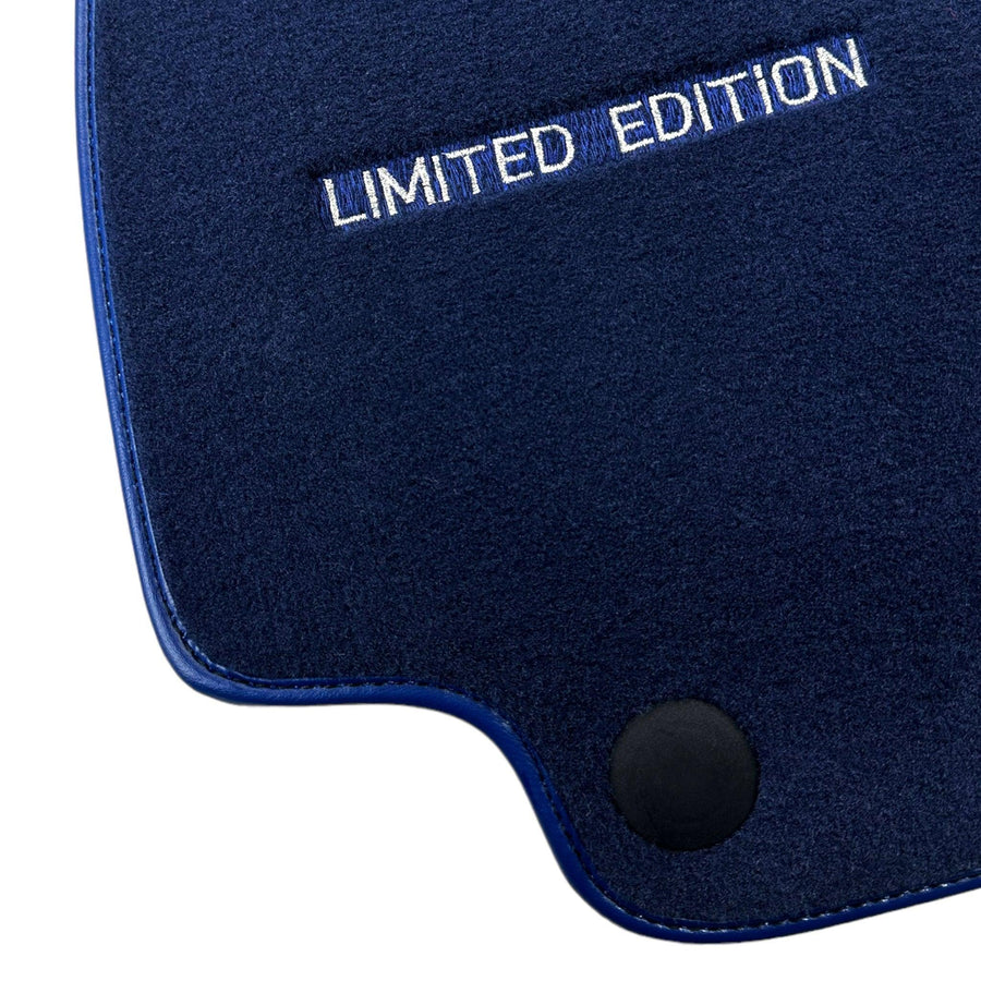 Dark Blue Floor Mats For Mercedes Benz E-Class C207 Coupe Facelift (2013-2017) | Limited Edition - AutoWin