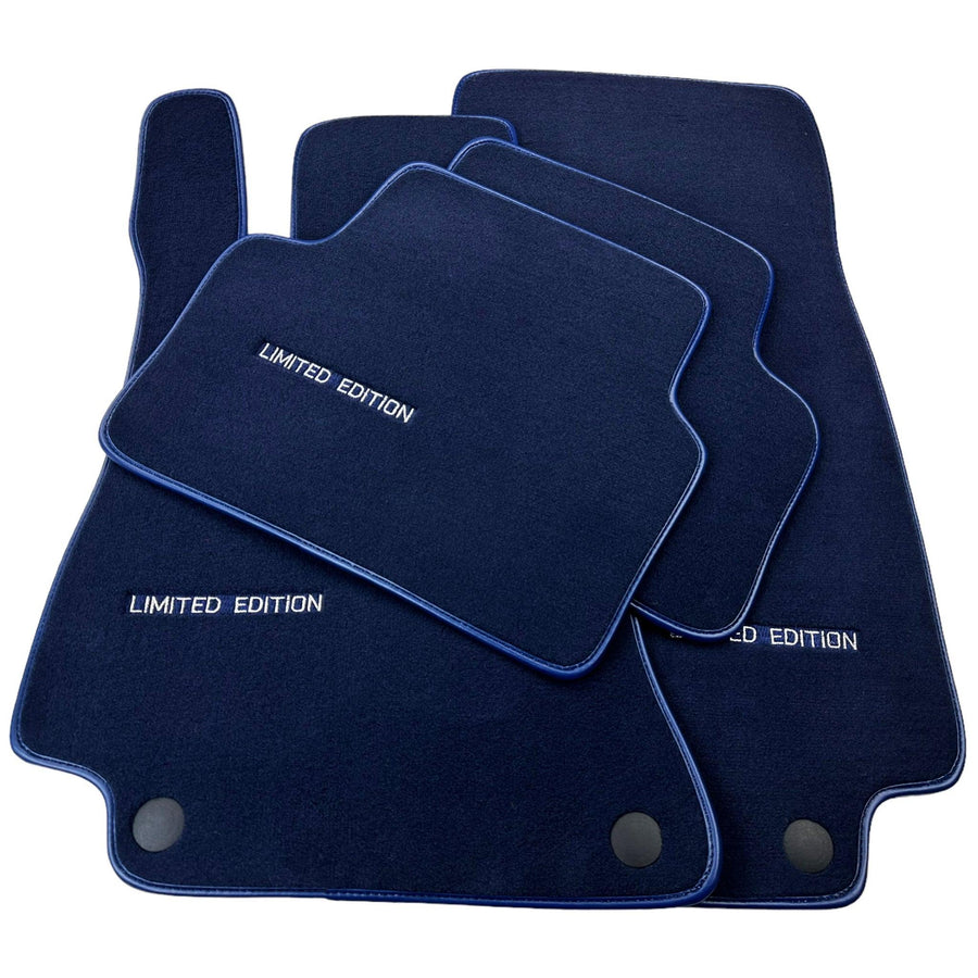 Dark Blue Floor Mats For Mercedes Benz EQS-Class X296 (2022-2023) | Limited Edition - AutoWin