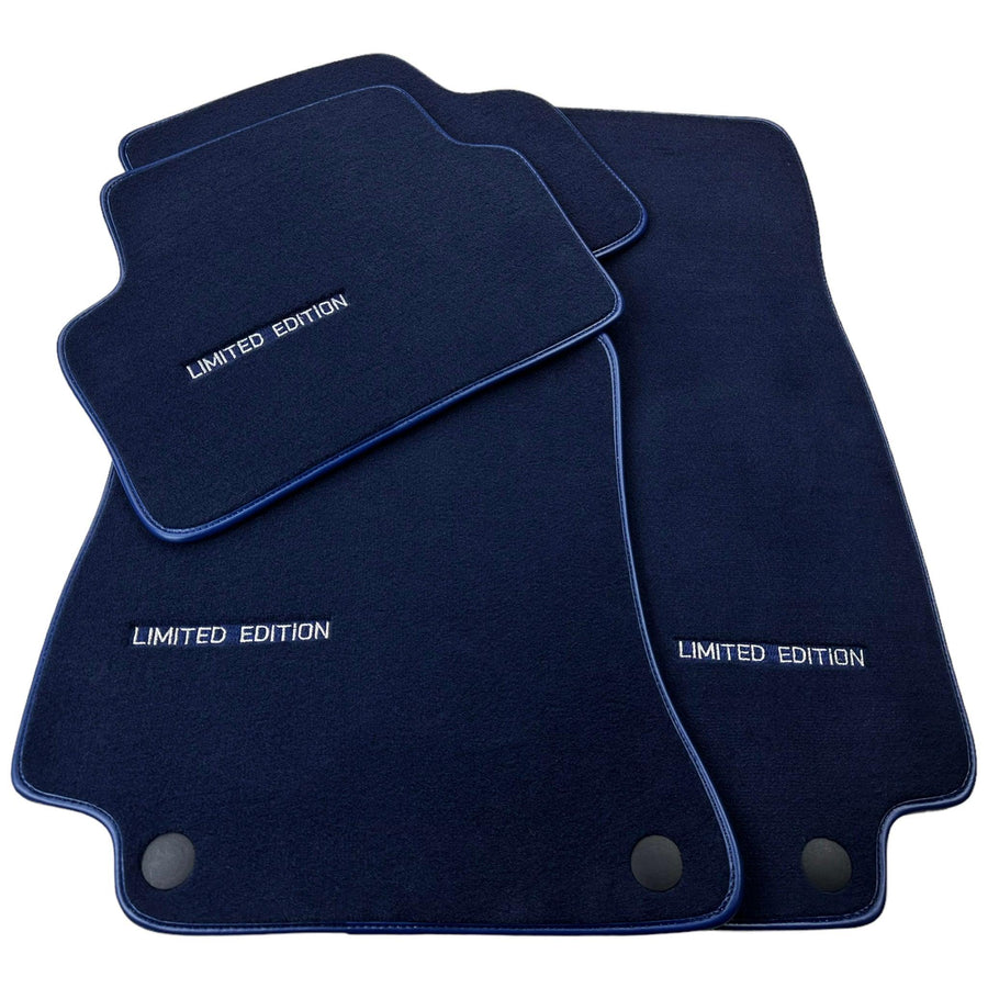 Dark Blue Floor Mats For Mercedes Benz EQS-Class X296 (2022-2023) | Limited Edition - AutoWin