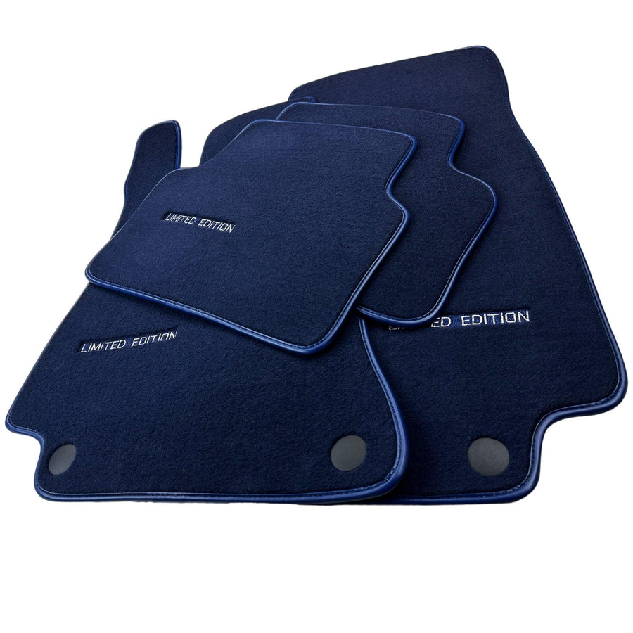 Dark Blue Floor Mats For Mercedes Benz EQS-Class X296 (2022-2023) | Limited Edition - AutoWin