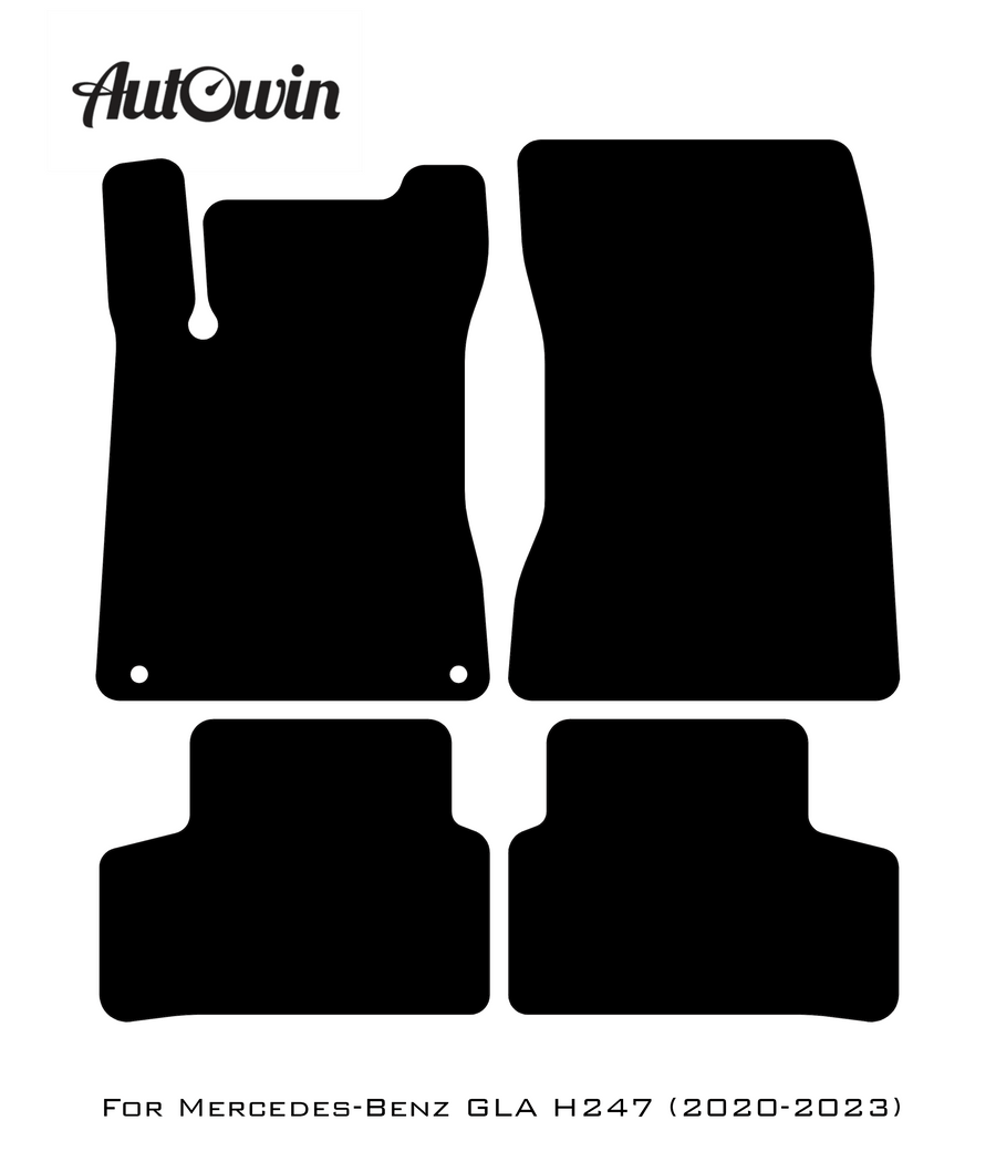 Dark Blue Floor Mats For Mercedes Benz GLA-Class H247 (2020-2023) | Limited Edition - AutoWin