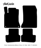 Dark Blue Floor Mats For Mercedes Benz GLA-Class X156 (2017-2020) | Limited Edition - AutoWin