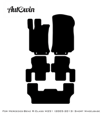 Dark Blue Floor Mats For Mercedes Benz R-Class W251 (2005-2013) Short Wheelbase | Limited Edition - AutoWin