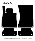 Dark Blue Floor Mats For Mercedes Benz S-Class C217 Coupe (2014-2023) | Limited Edition - AutoWin