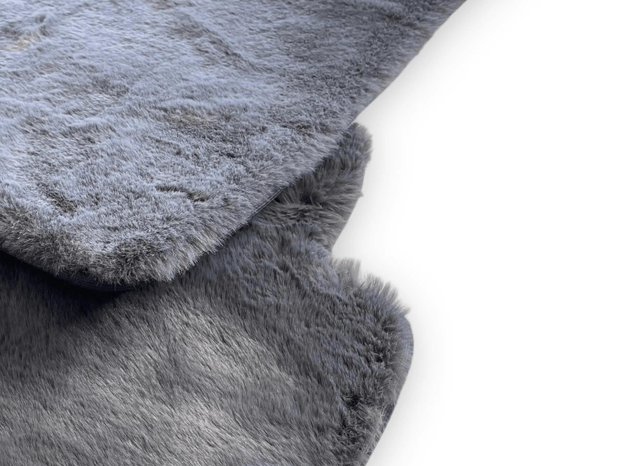 Dark Gray Sheepskin Floor Mats For Bentley Mulsanne (2010-2020) Design Brand - AutoWin
