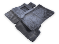Dark Gray Sheepskin Floor Mats For Rolls Royce Phantom 2003–2016 Er56 Design Brand - AutoWin