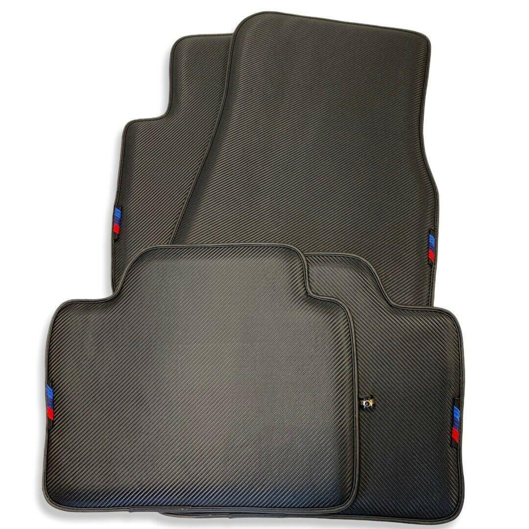Floor Mats For BMW 1 Series E87 Autowin Brand Carbon Fiber Leather - AutoWin