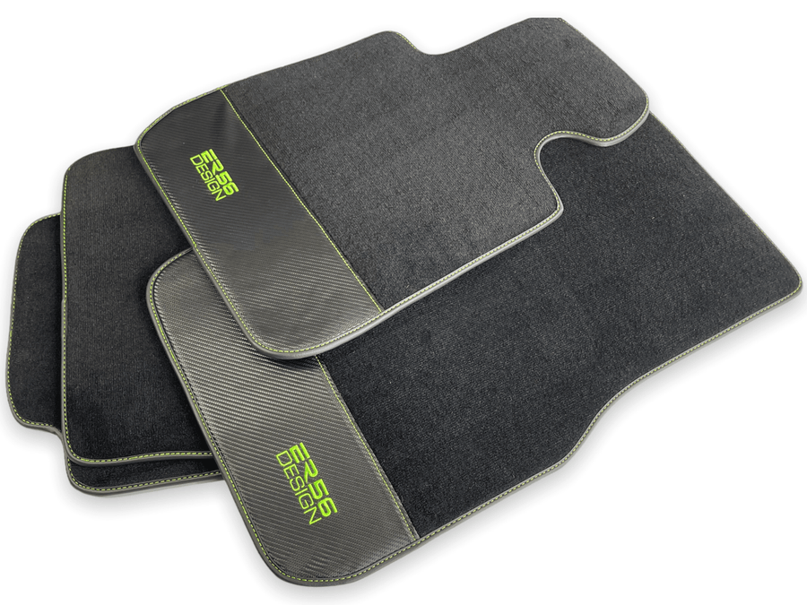 Floor Mats For BMW 1 Series F20 Carbon Leather Er56 Design - AutoWin