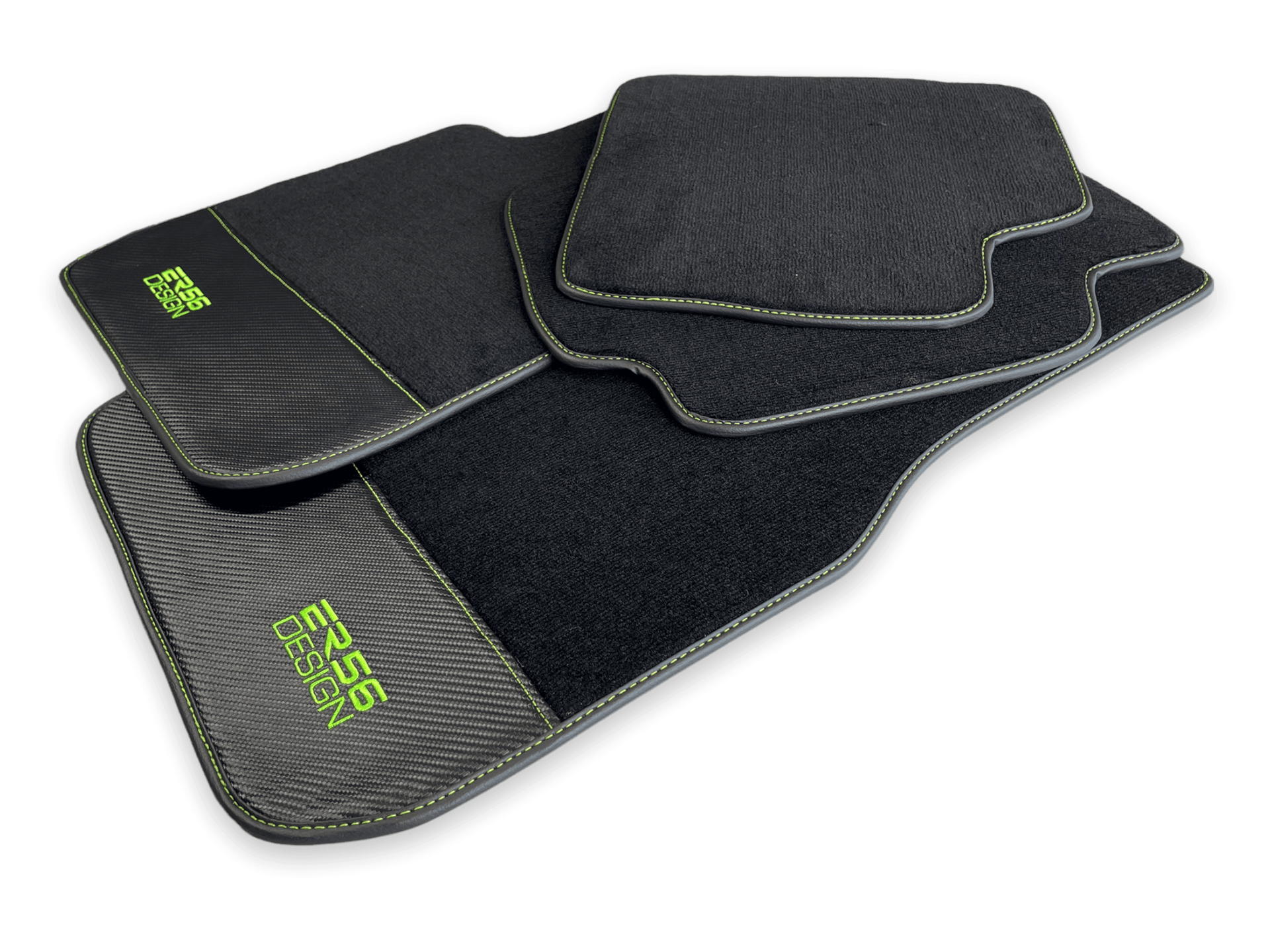 Floor Mats For BMW 2 Series F22 Carbon Leather Er56 Design - AutoWin