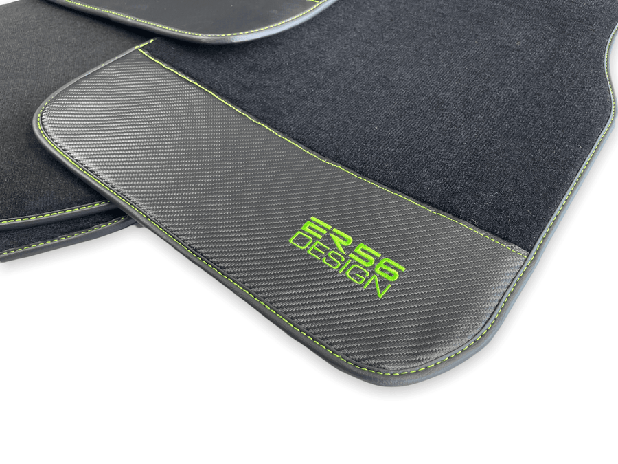 Floor Mats For BMW 2 Series F22 Carbon Leather Er56 Design - AutoWin