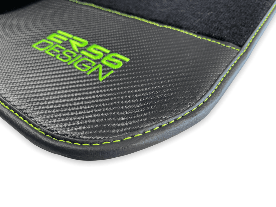 Floor Mats For BMW 2 Series F44 Gran Coupe Carbon Leather Er56 Design - AutoWin