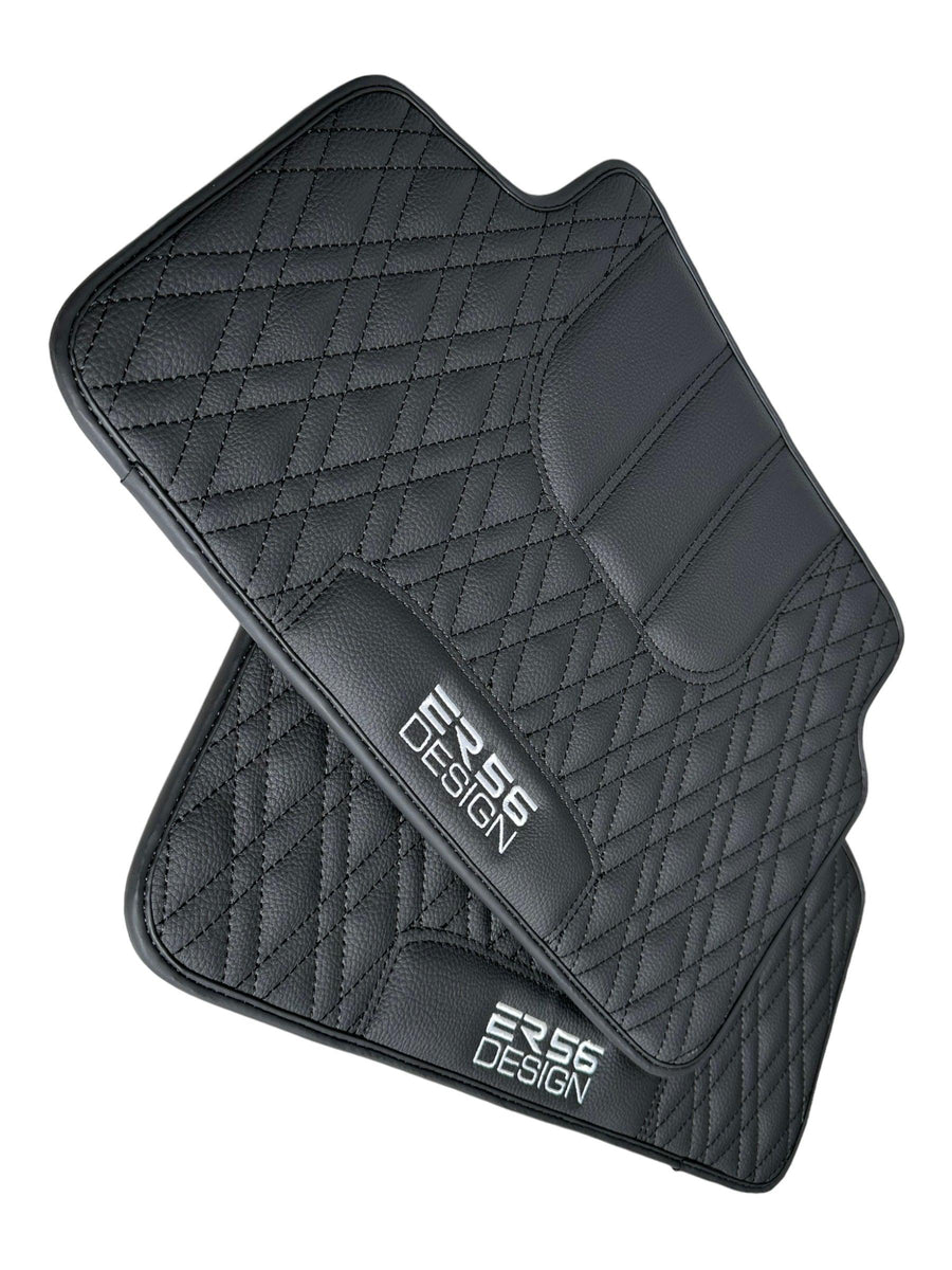 Floor Mats For BMW 2 Series G42 2-door Coupe Black Leather Er56 Design - AutoWin