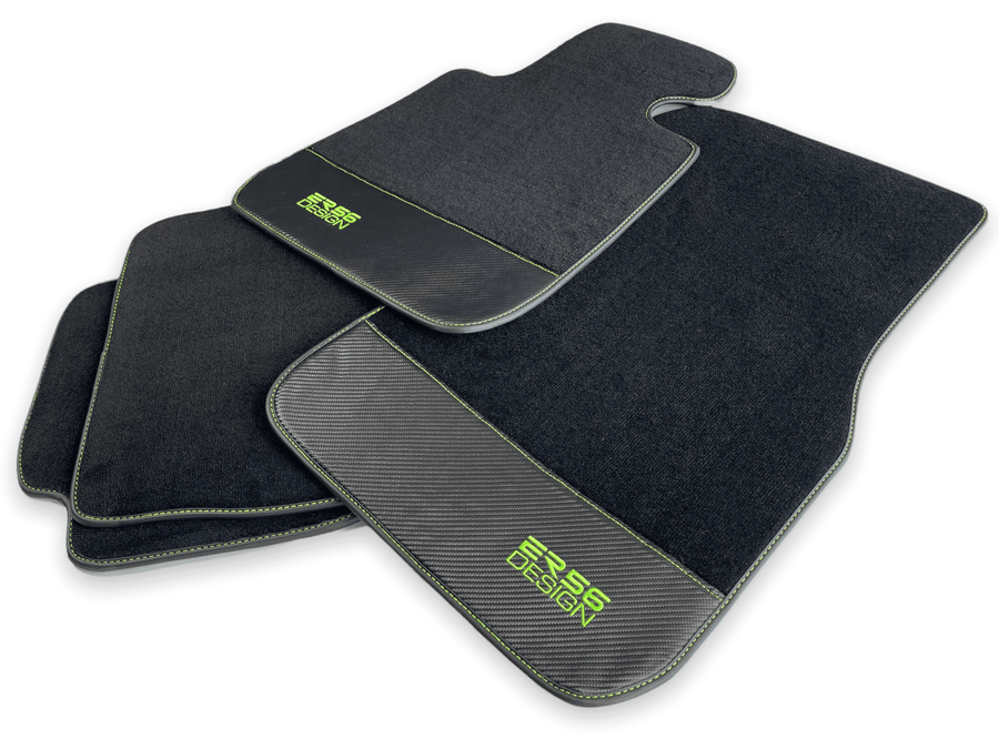 Floor Mats For BMW 3 Series E91 5-door Touring Carbon Leather Er56 Design - AutoWin