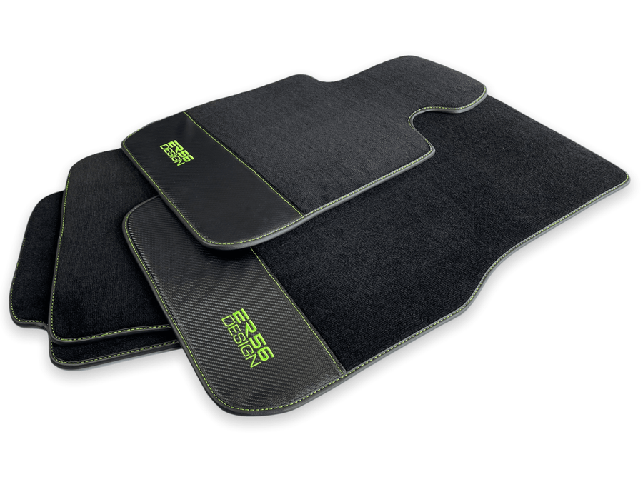 Floor Mats For BMW 3 Series E91 5-door Touring Carbon Leather Er56 Design - AutoWin