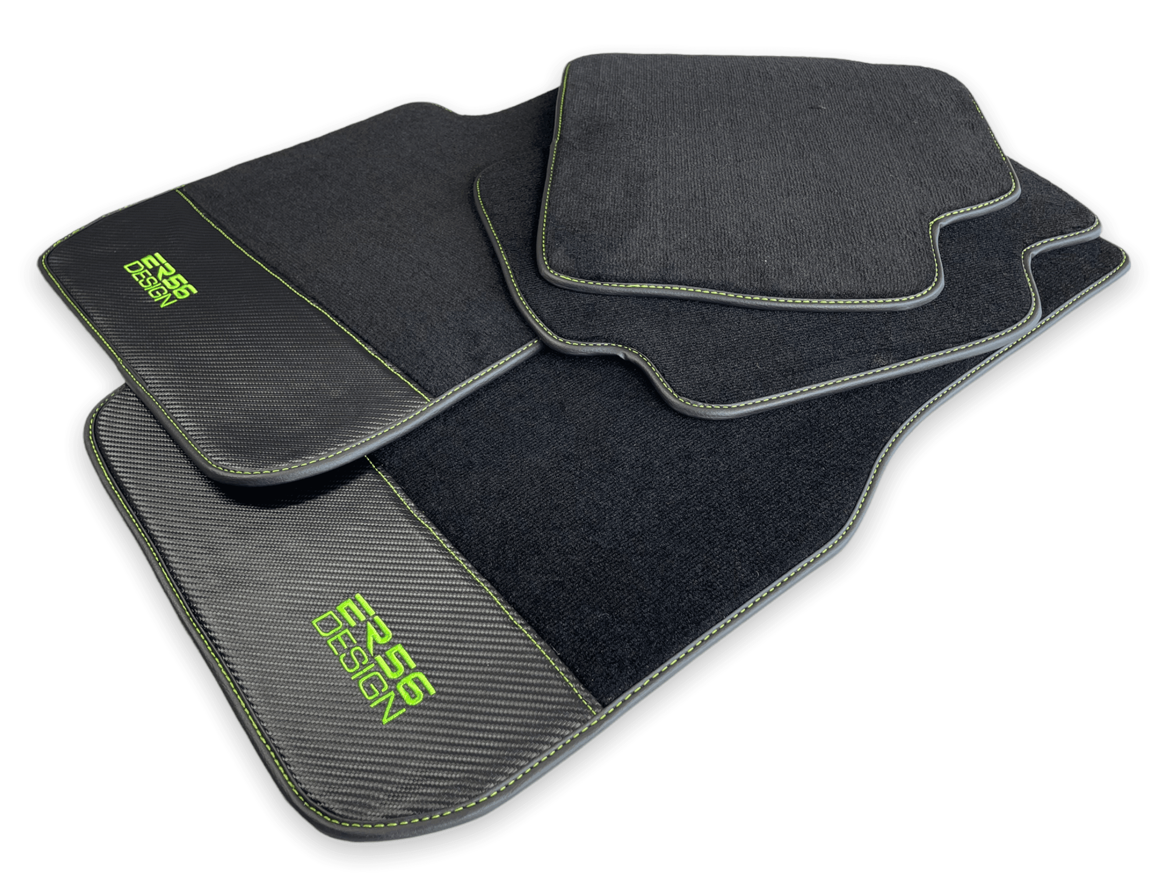 Floor Mats For BMW 6 Series F13 2-door Coupe Carbon Leather Er56 Design - AutoWin