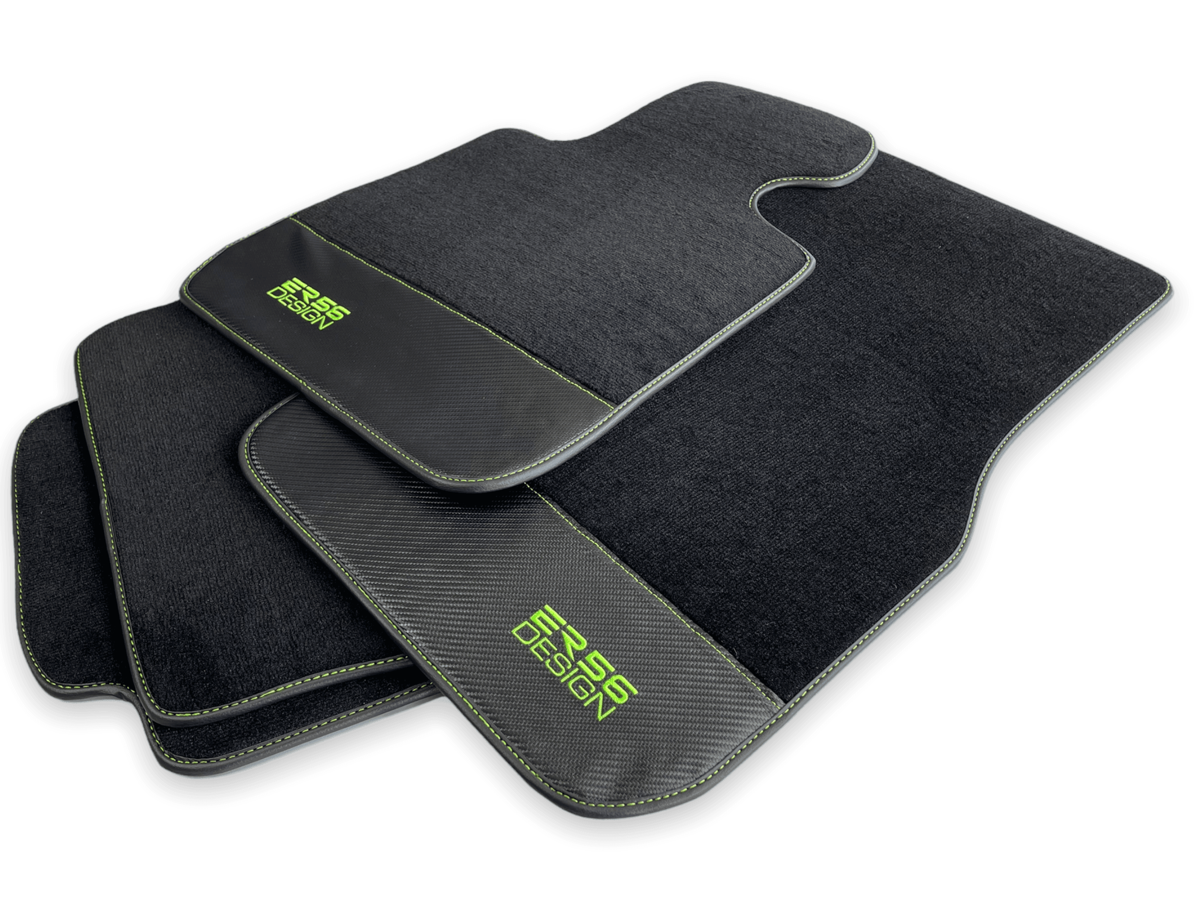 Floor Mats For BMW 6 Series F13 2-door Coupe Carbon Leather Er56 Design - AutoWin