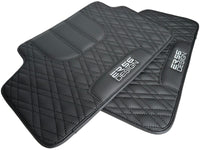 Floor Mats For BMW 7 Series G12 Black Leather Er56 Design - AutoWin