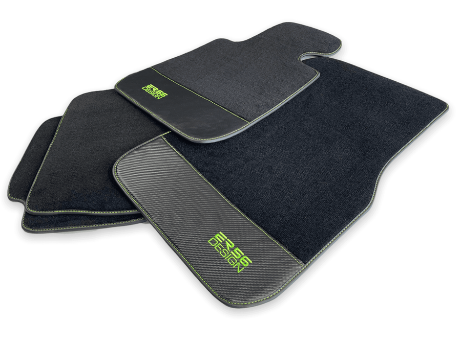 Floor Mats For BMW M6 F13 Coupe Carbon Leather Er56 Design - AutoWin