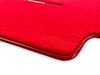 Floor Mats For Ferrari 328 GTB 1985-1989 Red Autowin Brand Italian Edition - AutoWin