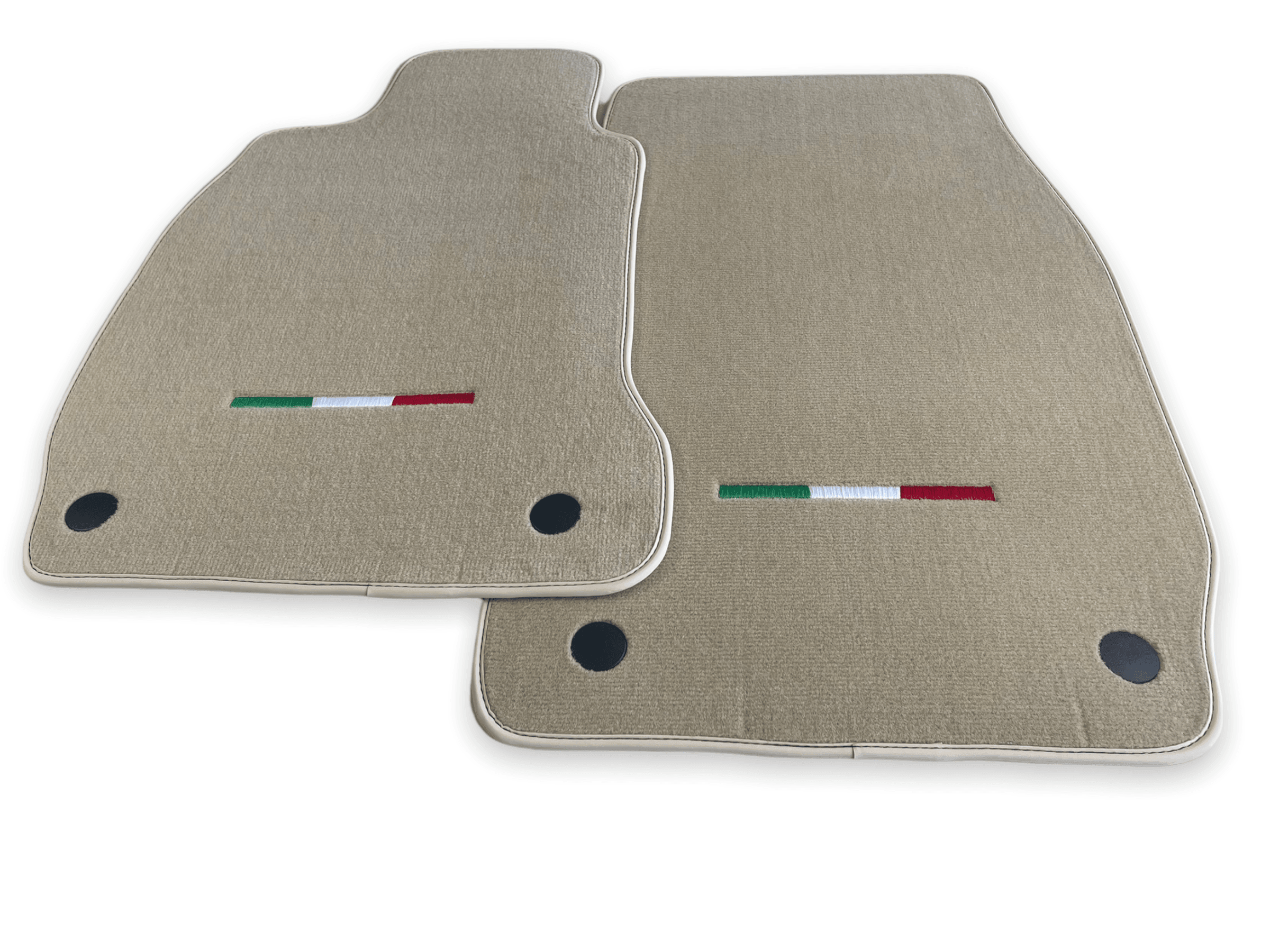 Floor Mats For Maserati Quattroporte Beige IT Edition - AutoWin