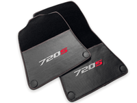 Floor Mats For McLaren 720S Black Tailored Carpets With Carbon - AutoWin