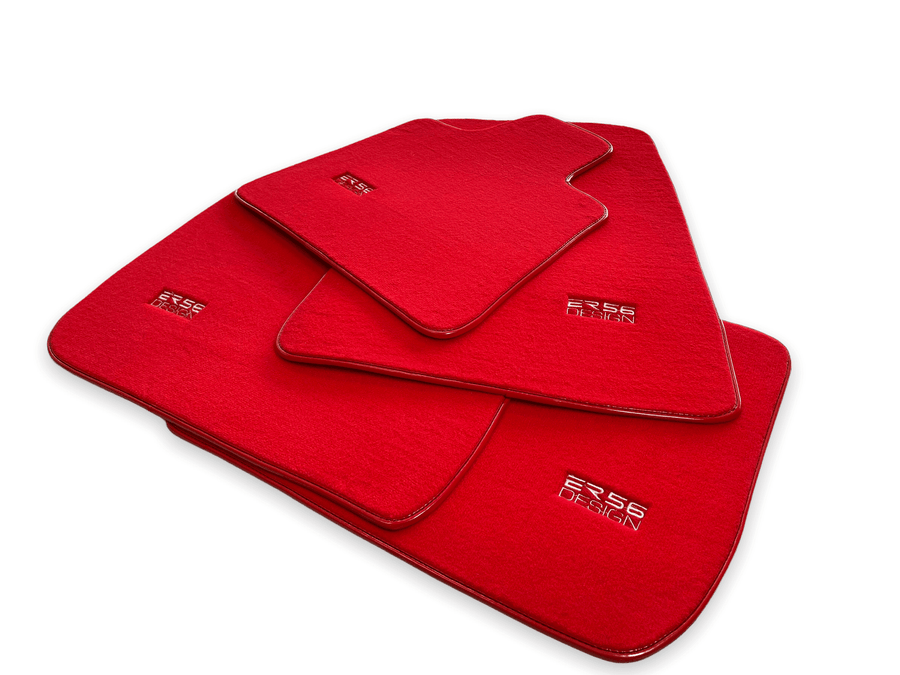 Floor Mats For Rolls Royce Phantom VIII (2017-2024) Red ER56 Design - AutoWin
