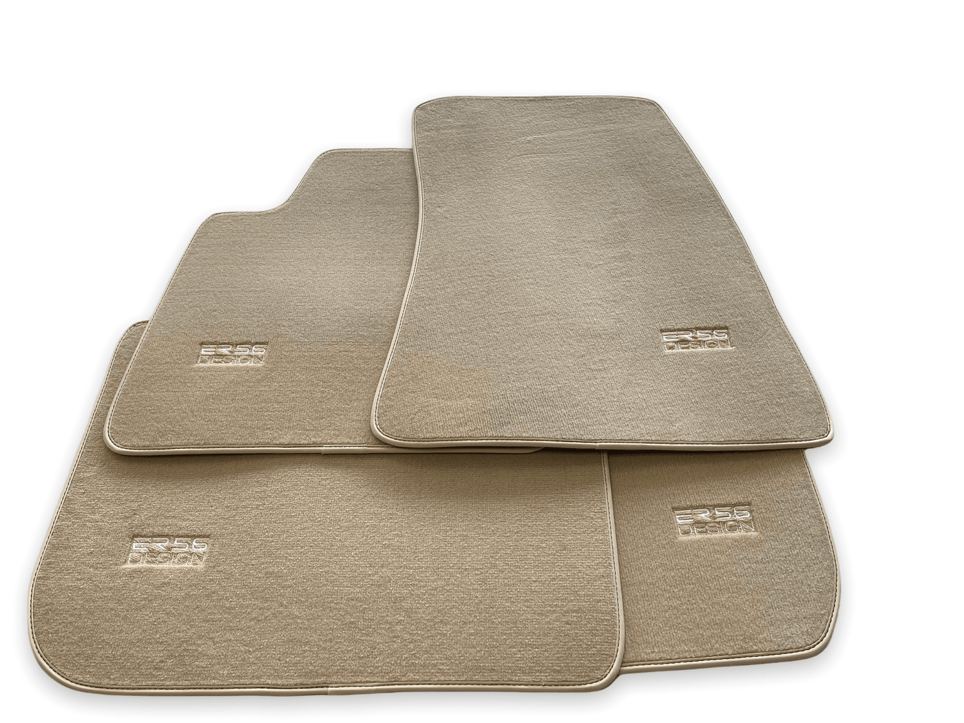 Floor Mats For Rolls Royce Wraith 2013-2023 Beige Er56 Design - AutoWin