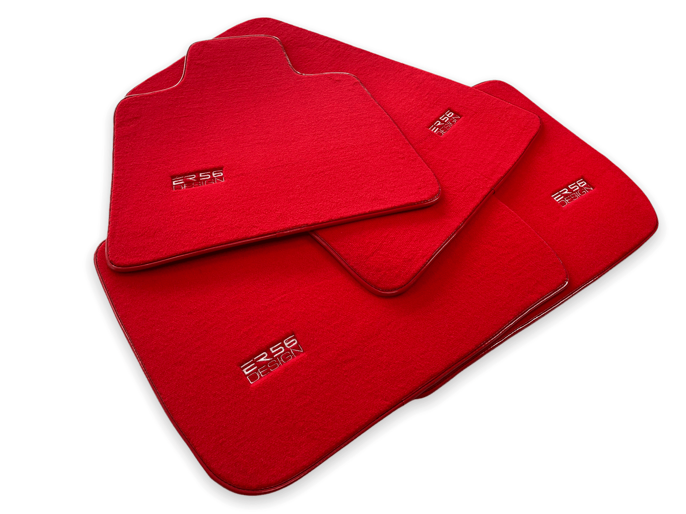 Floor Mats For Rolls Royce Wraith 2013–2023 Red Er56 Design - AutoWin