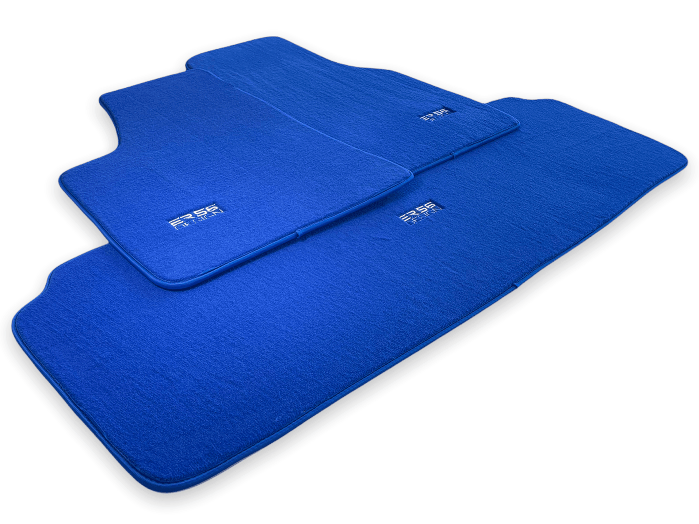 Floor Mats For Tesla Model 3 Blue Tailored Carpets ER56 Design - AutoWin