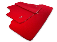 Floor Mats For Tesla Model 3 Red Tailored Carpets ER56 Design - AutoWin
