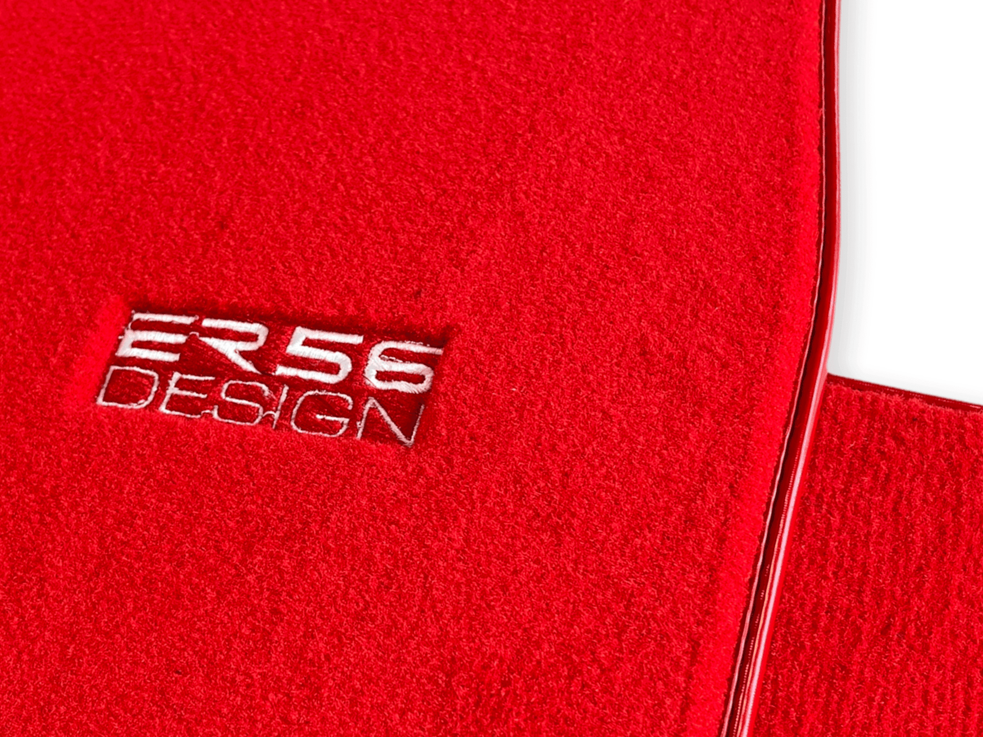 Floor Mats For Tesla Model 3 Red Tailored Carpets ER56 Design - AutoWin