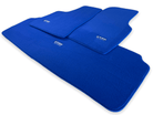 Floor Mats For Tesla Model X (6 Seats) Blue Tailored Carpets ER56 Design - AutoWin