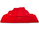 Floor Mats For Tesla Model X (6 Seats) Red Tailored Carpets ER56 Design - AutoWin