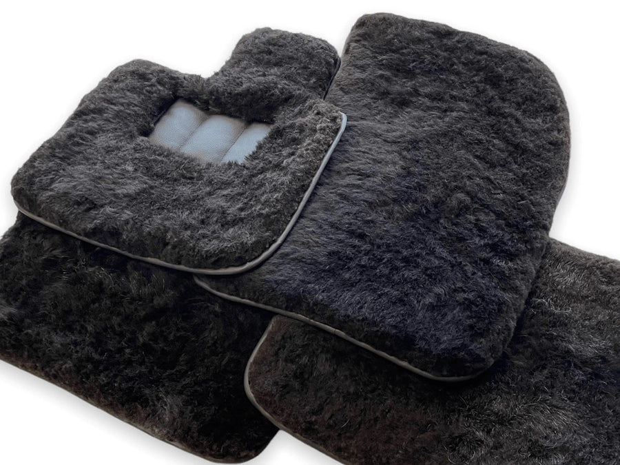 Genuine Sheepskin Floor Mats Bentley Flying Spur (2013-2019) Er56 Design Brand - AutoWin