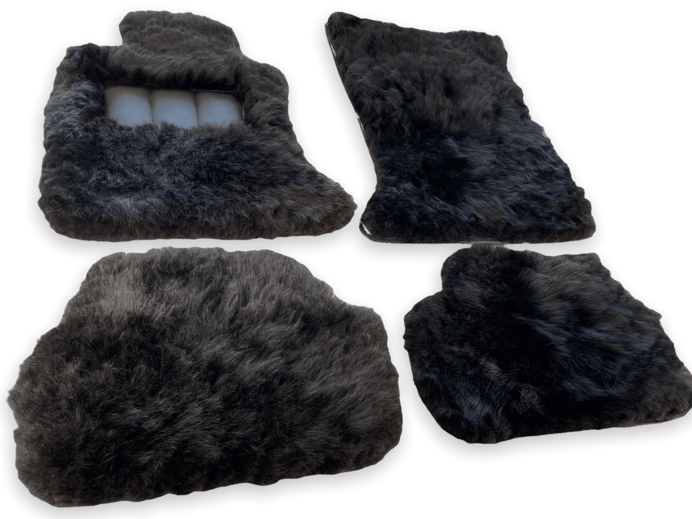 Genuine Sheepskin Floor Mats Rolls Royce Dawn Rr6 2016-2023 Er56 Design Brand - AutoWin