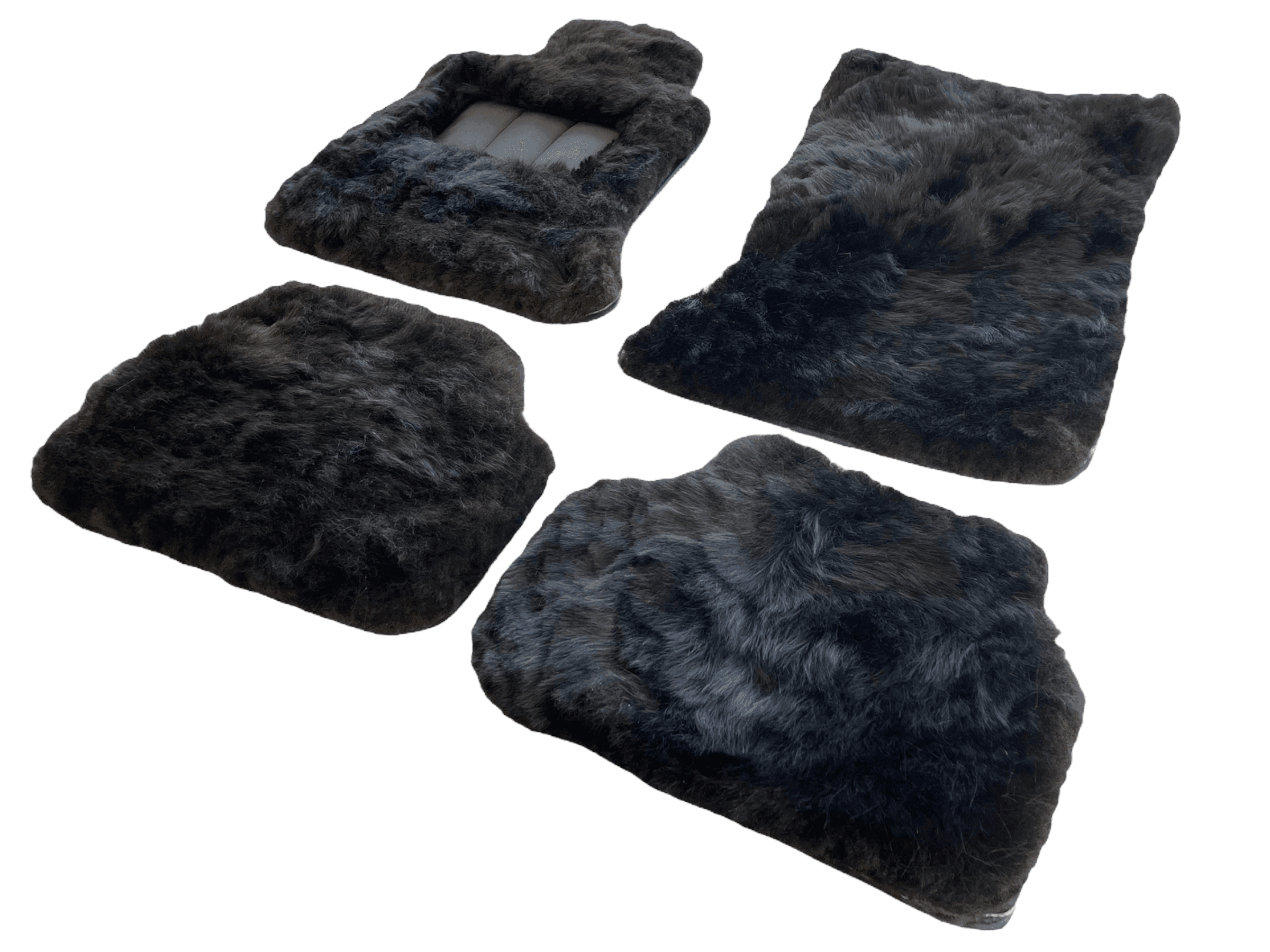 Genuine Sheepskin Floor Mats Rolls Royce Phantom Drophead Coupe 2007–2016 Er56 Design Brand - AutoWin