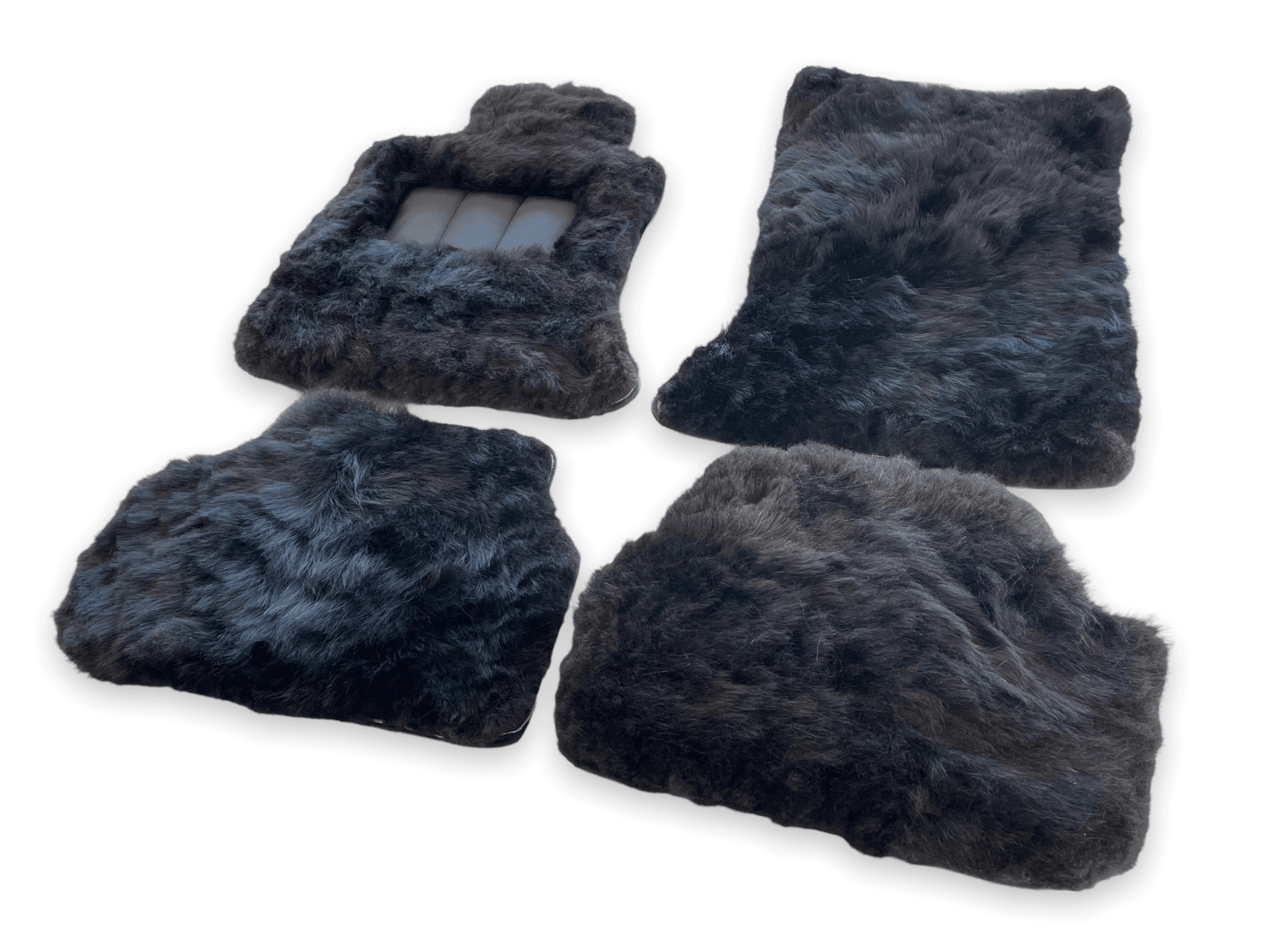 Genuine Sheepskin Floor Mats Rolls Royce Phantom Drophead Coupe 2007–2016 Er56 Design Brand - AutoWin
