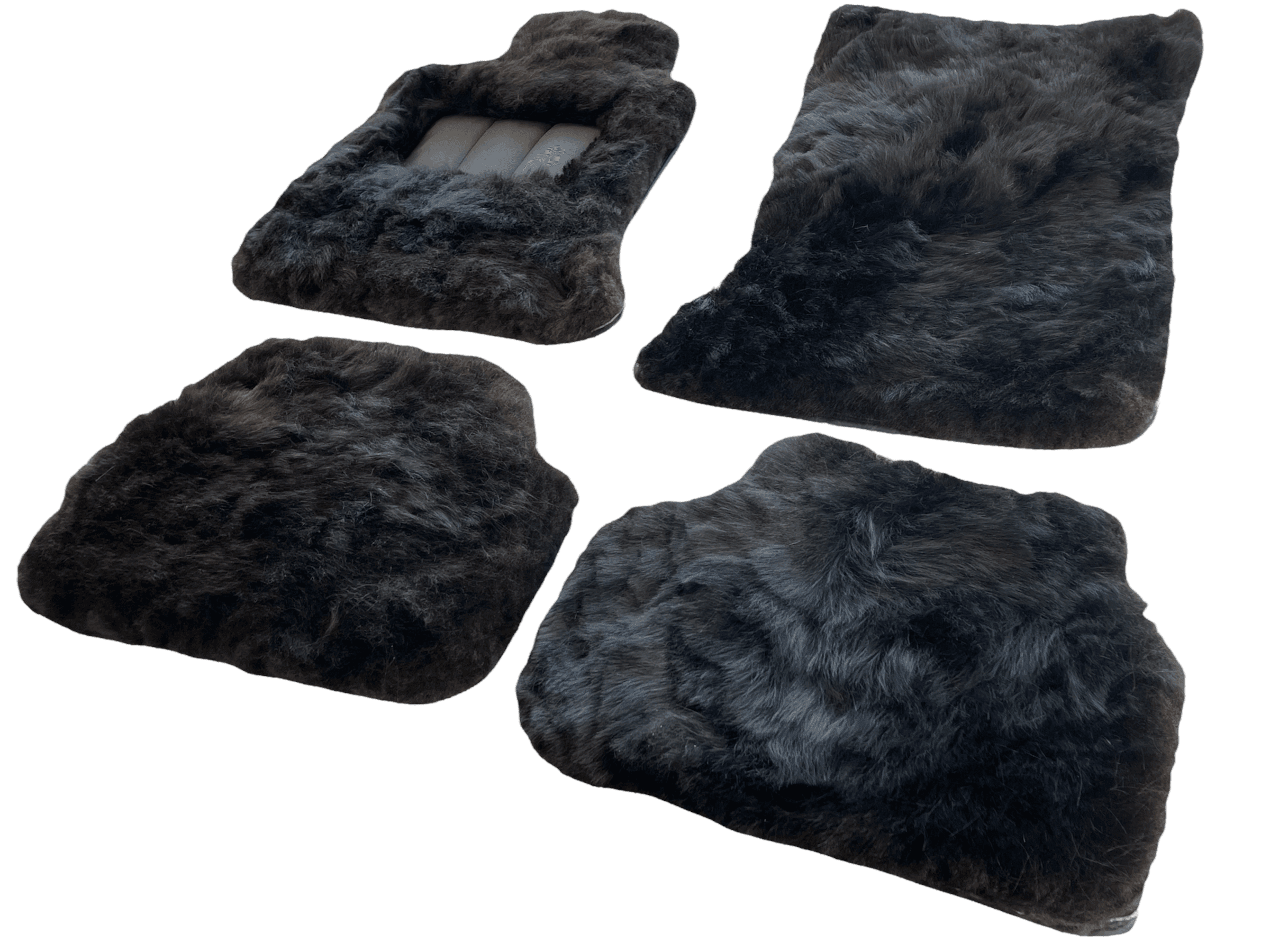 Genuine Sheepskin Floor Mats Rolls Royce Phantom Drophead Coupe 2007–2016 Er56 Design Brand - AutoWin