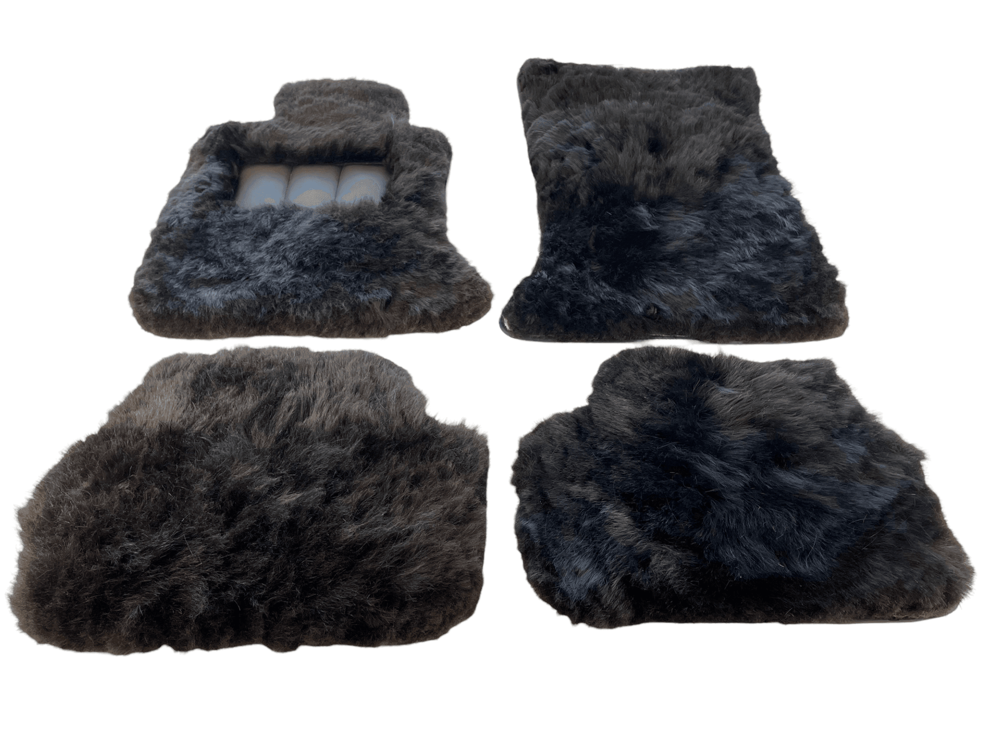 Genuine Sheepskin Floor Mats Rolls Royce Shadow 1965-1977 Er56 Design Brand - AutoWin