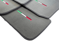 Gray Floor Mats For Maserati Ghibli 2013-2022 Italy Edition - AutoWin